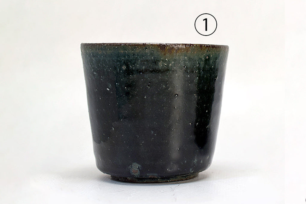 Keiichiro Asai/ Tsuchimono Soba Choko/Free Cup Blue Glaze Ceramics Ceramics Mail Order