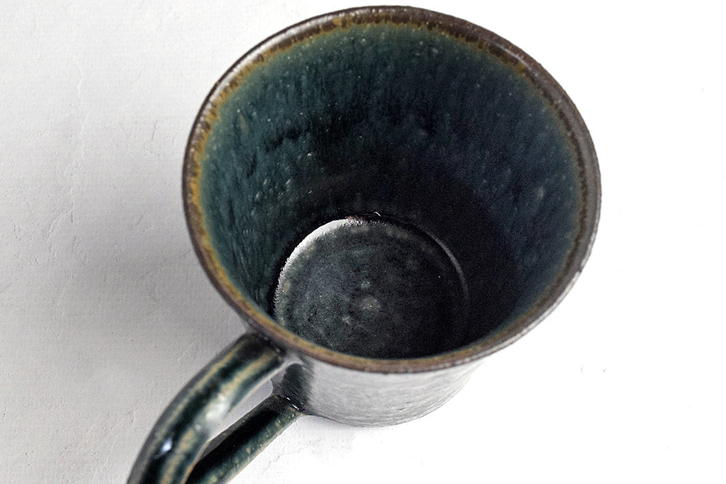 Keiichiro Asai / Clay mug blue glaze