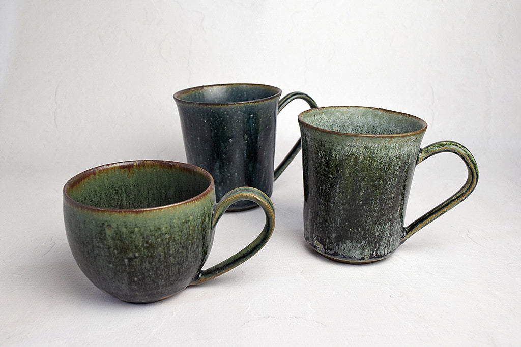 Keiichiro Asai / Clay mug blue glaze