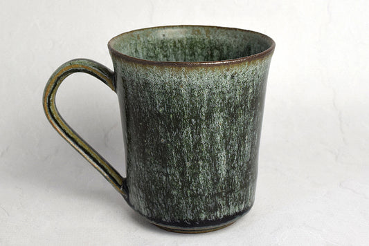 Keiichiro Asai/ Clay mug moss glaze