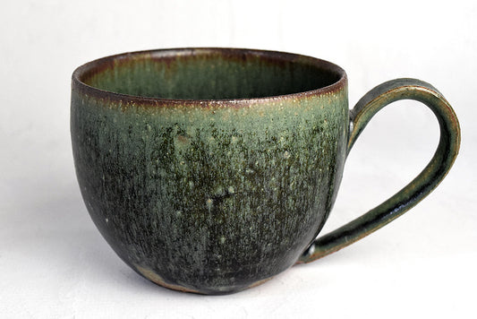 Keiichiro Asai/ Clay cup moss glaze