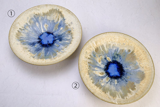 Keita Suzuki / 7 inch shallow bowl (blue) Ceramics mail order