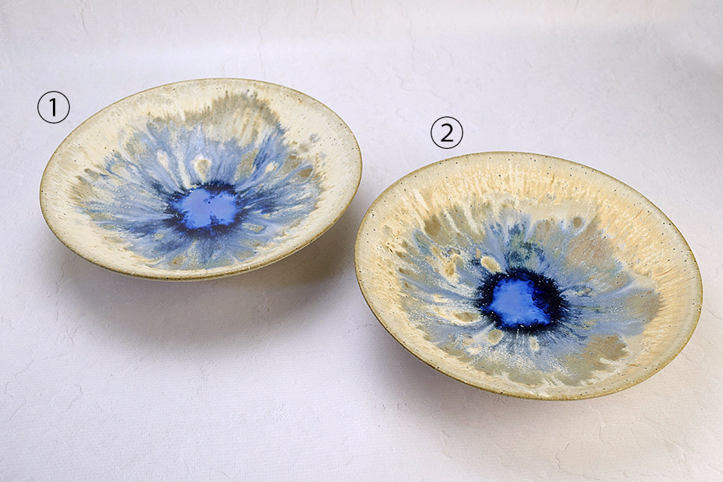 Keita Suzuki / 7 inch shallow bowl (blue) Ceramics mail order