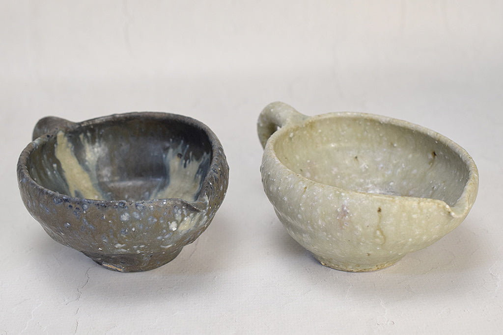 Koichi Ohara / Single-sided white and black pottery with handle Ceramics mail order