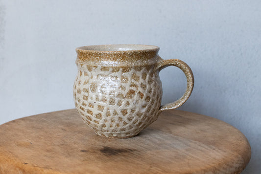 西川真衣 / イッチン氷裂文様  マグカップ