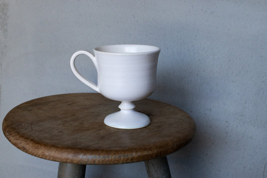 yoshida pottery / 玉脚コーヒーカップ（ホワイト）'25
