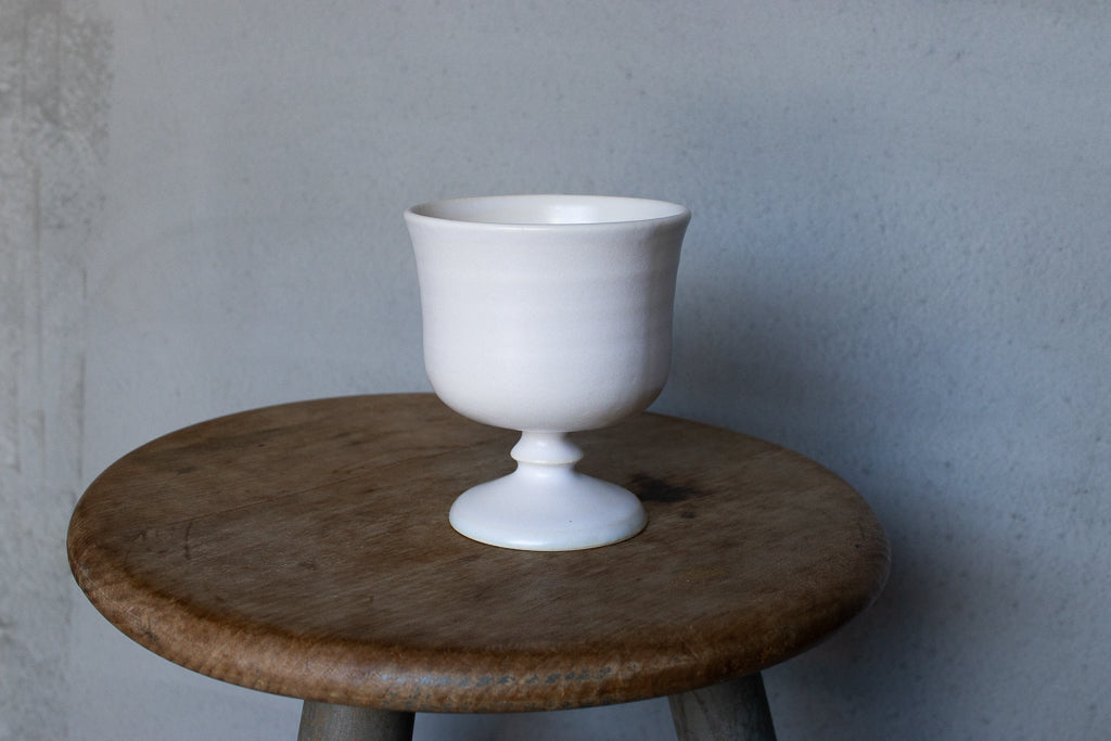 yoshida pottery / 玉脚コーヒーカップ（ホワイト）'25