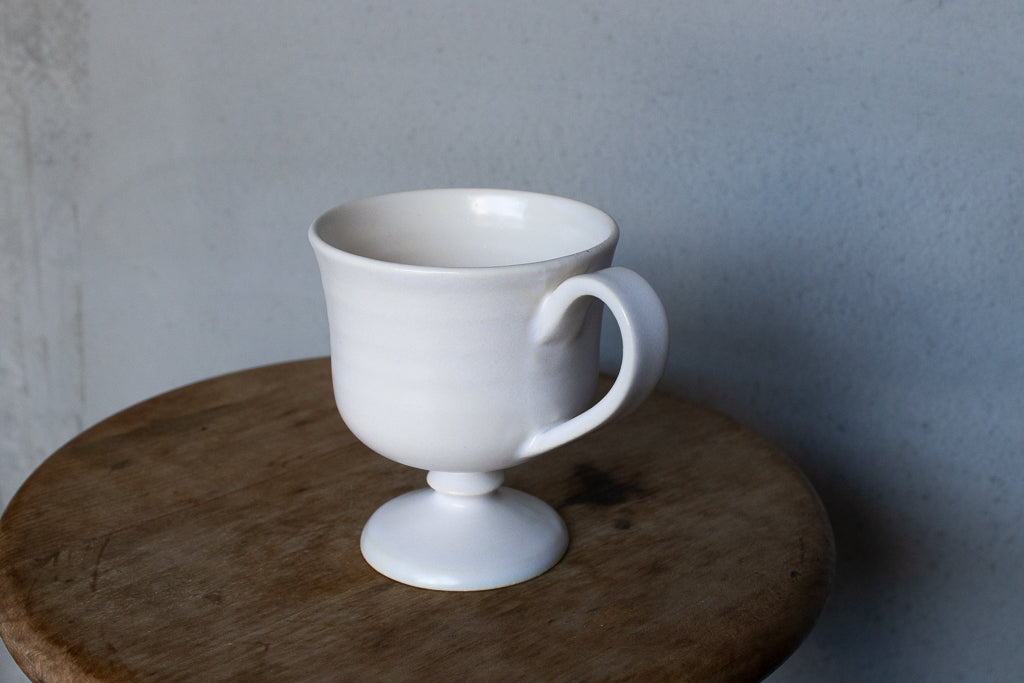yoshida pottery / 玉脚コーヒーカップ（ホワイト）'25