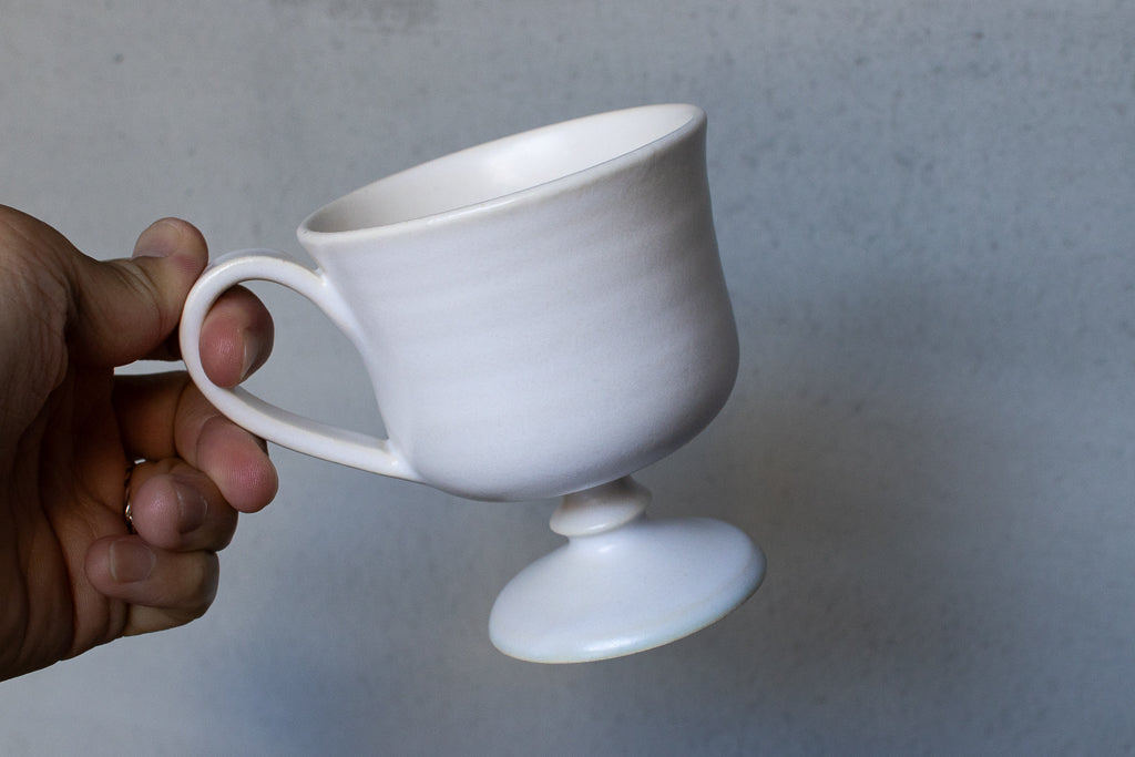 yoshida pottery / 玉脚コーヒーカップ（ホワイト）'25