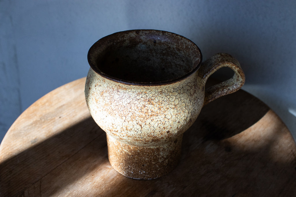 山下太 / 黄裂灰釉スタッキングマグカップ