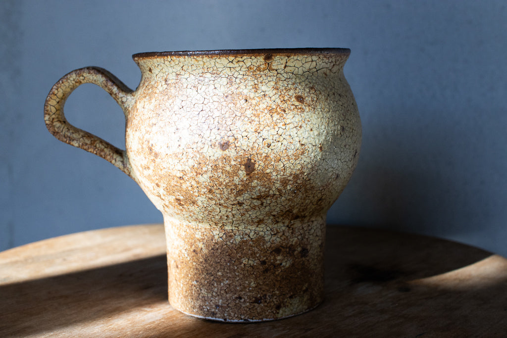 山下太 / 黄裂灰釉スタッキングマグカップ