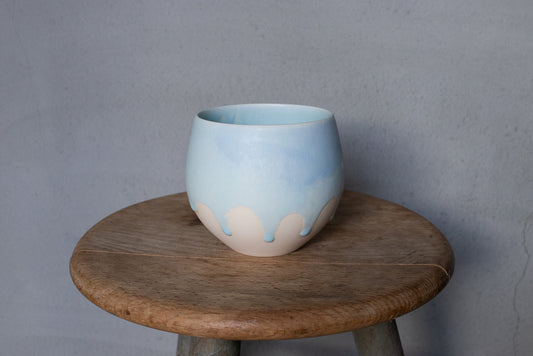 馬場匠 / 卵カップ 大  水色 ボウル 汲み出し 湯呑み フリーカップ