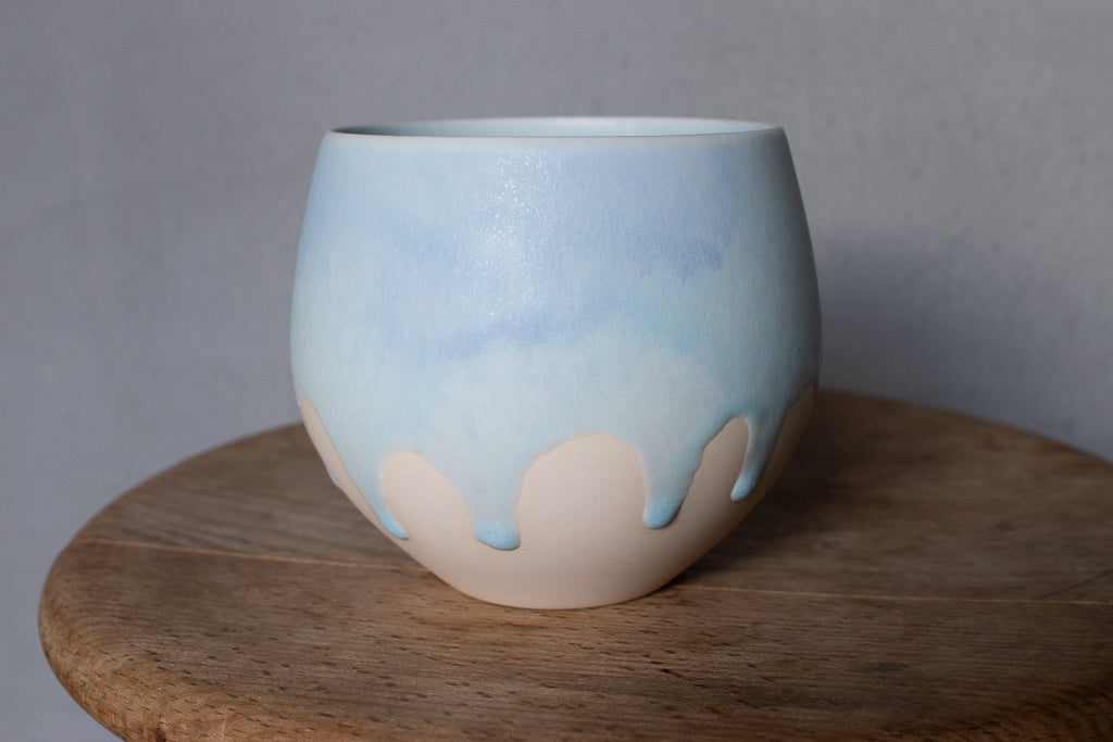 馬場匠 / 卵カップ 大  水色 ボウル 汲み出し 湯呑み フリーカップ