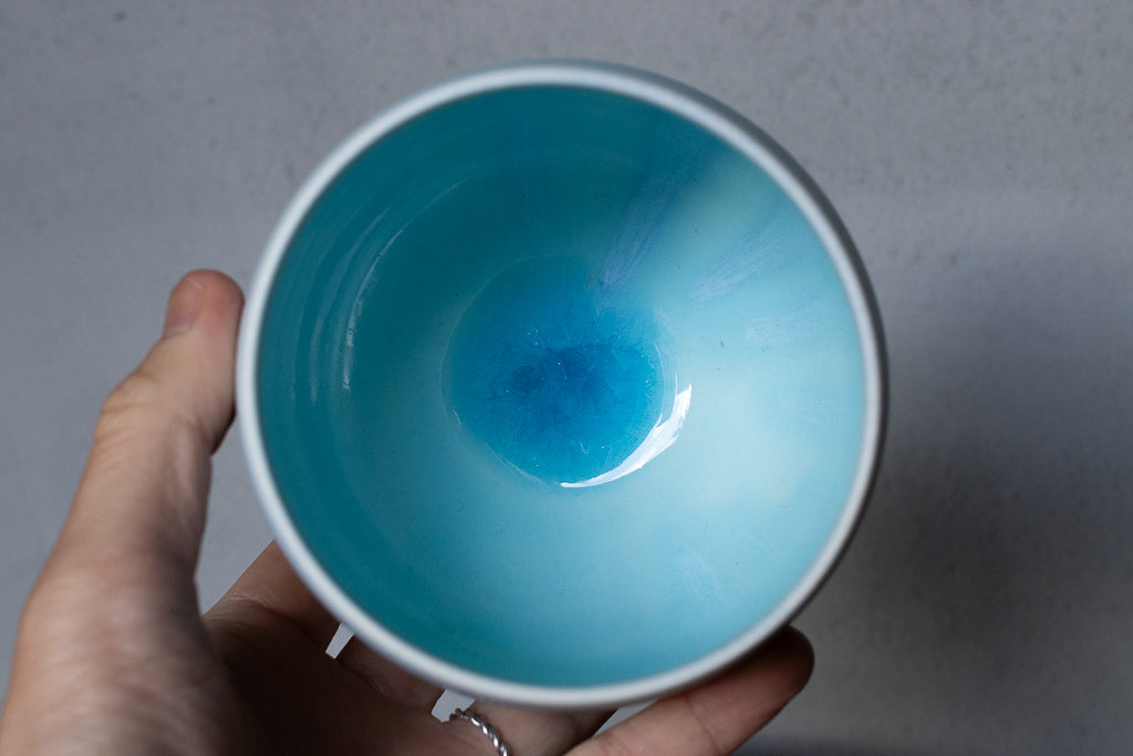 馬場匠 / 卵カップ 大  水色 ボウル 汲み出し 湯呑み フリーカップ