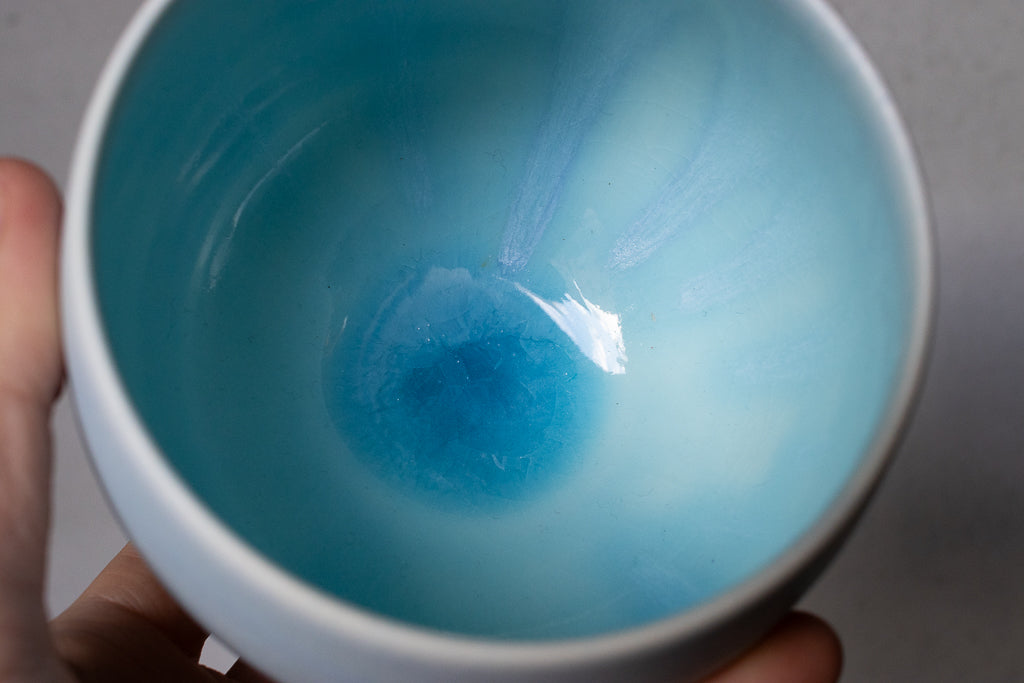 馬場匠 / 卵カップ 大  水色 ボウル 汲み出し 湯呑み フリーカップ