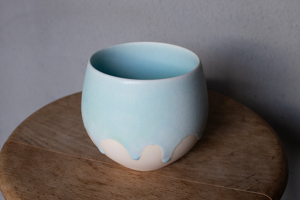 馬場匠 / 卵カップ 大  水色 ボウル 汲み出し 湯呑み フリーカップ
