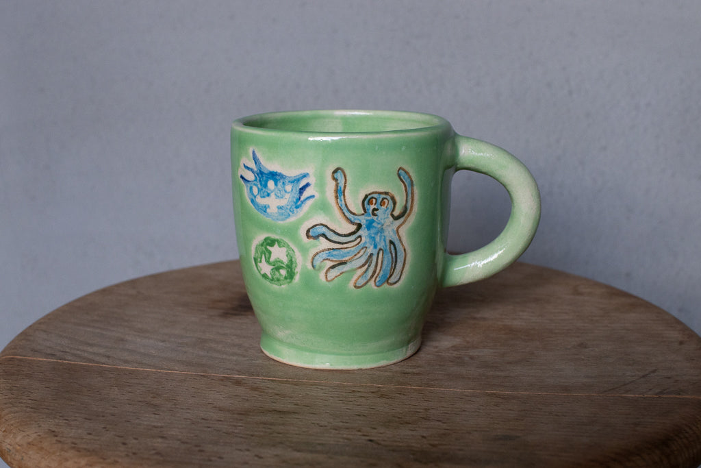 時山桜 / 灯りとオクトパスのグリーンマグ