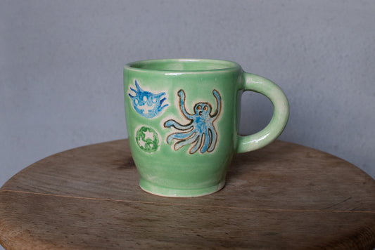 時山桜 / 灯りとオクトパスのグリーンマグ
