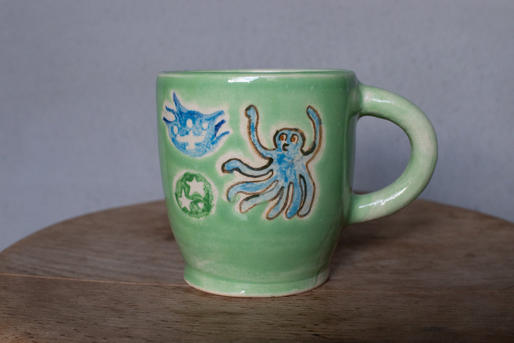 時山桜 / 灯りとオクトパスのグリーンマグ