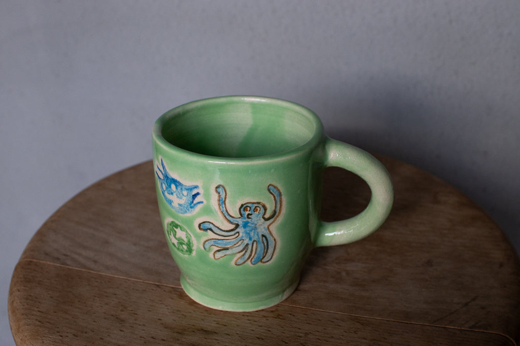 時山桜 / 灯りとオクトパスのグリーンマグ