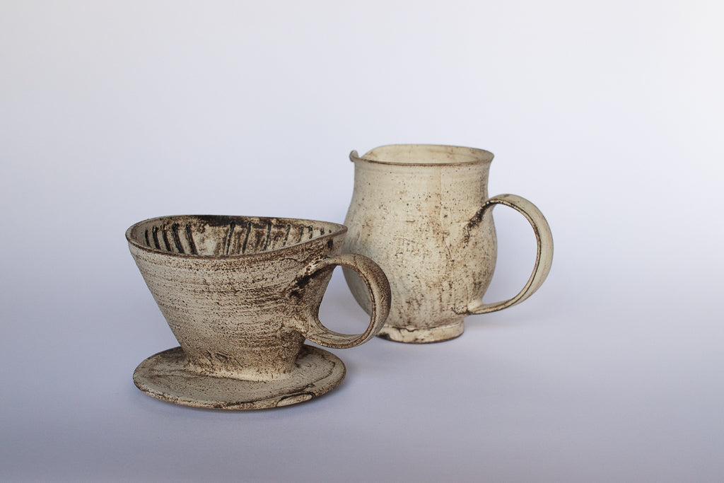 山元一真 / 錆白泥 コーヒードリッパー&サーバー