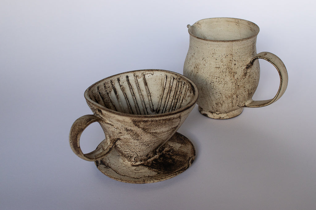 山元一真 / 錆白泥 コーヒードリッパー&サーバー