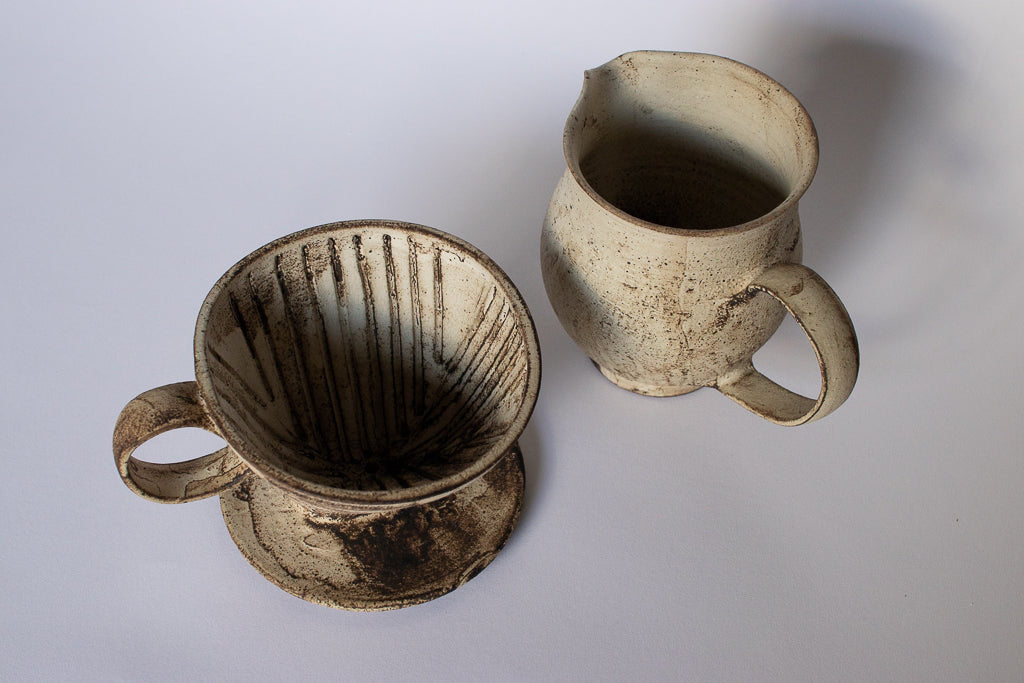 山元一真 / 錆白泥 コーヒードリッパー&サーバー