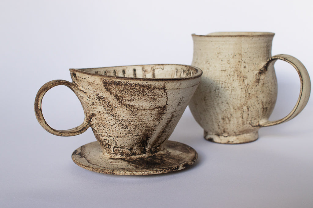 山元一真 / 錆白泥 コーヒードリッパー&サーバー