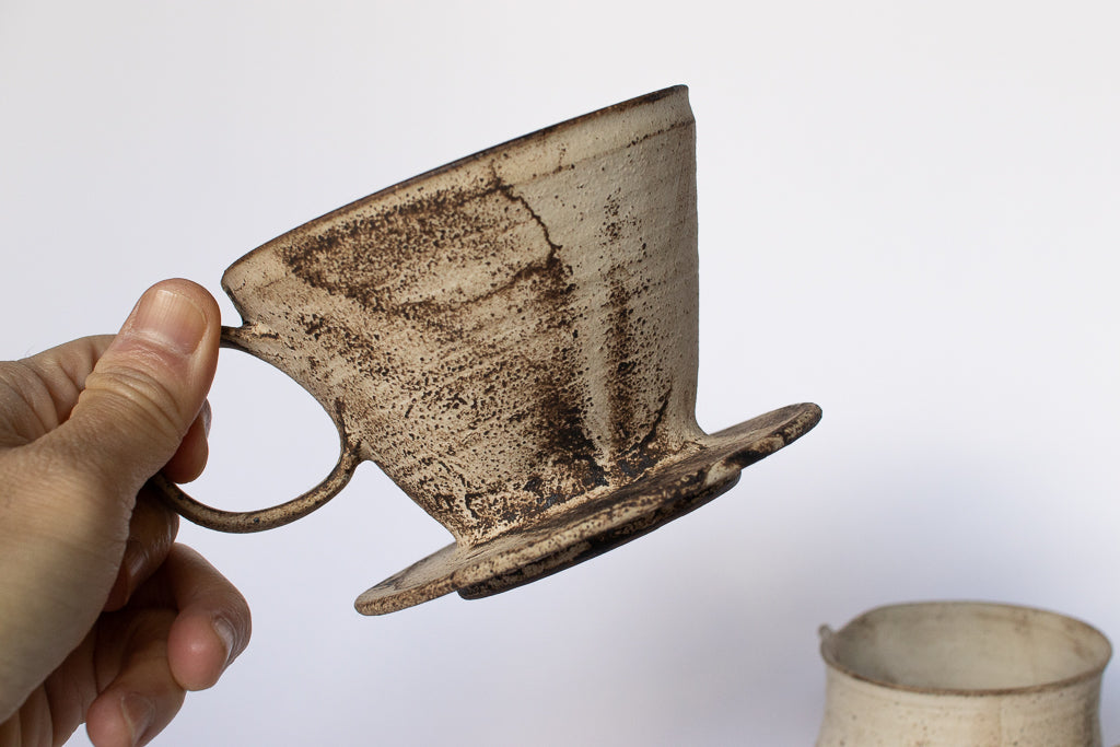 山元一真 / 錆白泥 コーヒードリッパー&サーバー