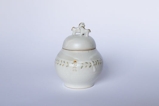 小早川智里 / 蓋もの 母馬と子馬 塩壺