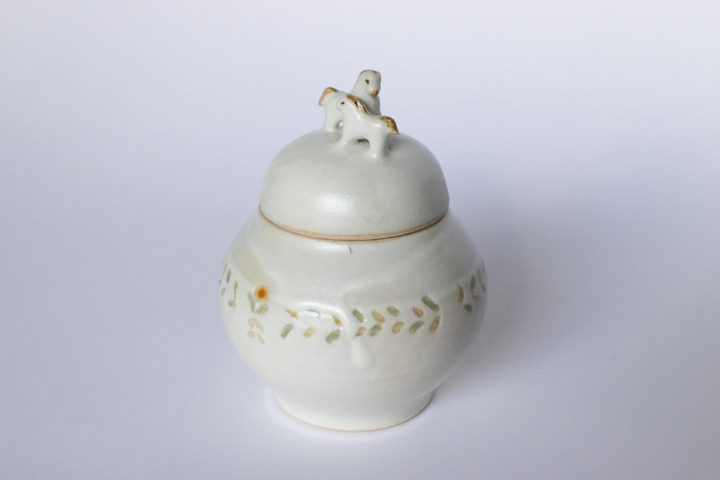 小早川智里 / 蓋もの 母馬と子馬 塩壺