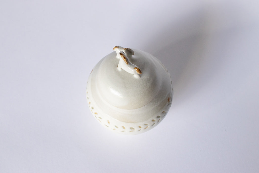 小早川智里 / 蓋もの 母馬と子馬 塩壺