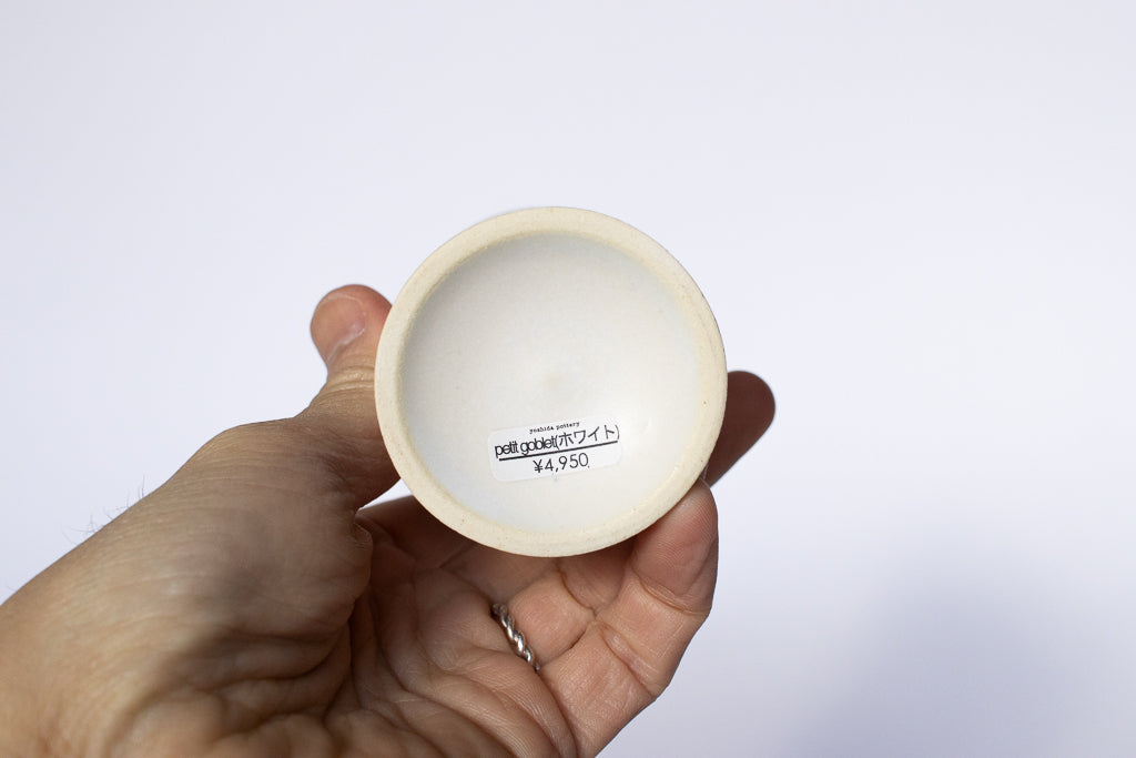 yoshida pottery / プチゴブレット・りんごの燭台