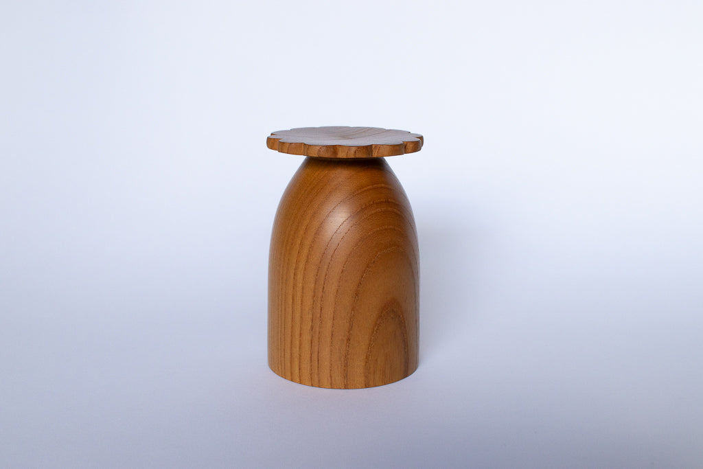 高橋主馬 / こけし（ケヤキ） オブジェ 木工 小物置き