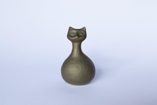 謎古物 / ブロンズ製の猫ちゃんの鈴