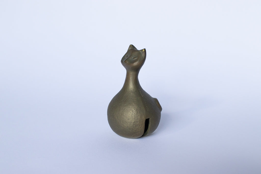 謎古物 / ブロンズ製の猫ちゃんの鈴