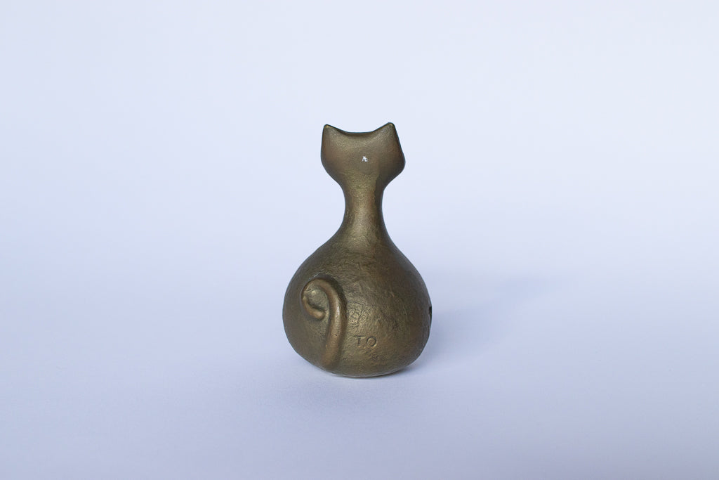 謎古物 / ブロンズ製の猫ちゃんの鈴