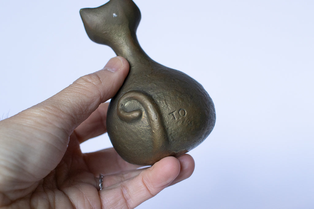 謎古物 / ブロンズ製の猫ちゃんの鈴