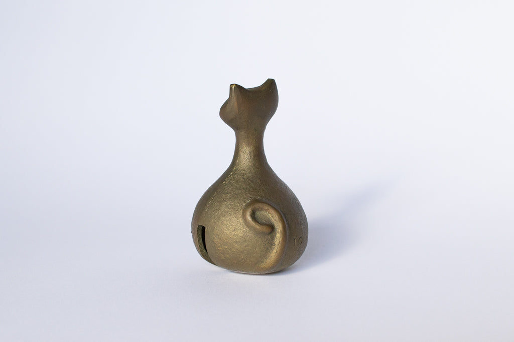 謎古物 / ブロンズ製の猫ちゃんの鈴