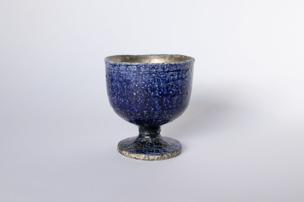 市川恵大 / 瑠璃銀彩ゴブレット