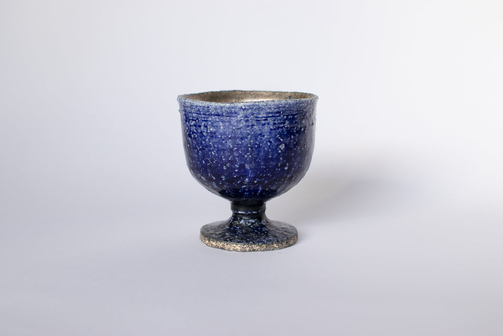 市川恵大 / 瑠璃銀彩ゴブレット