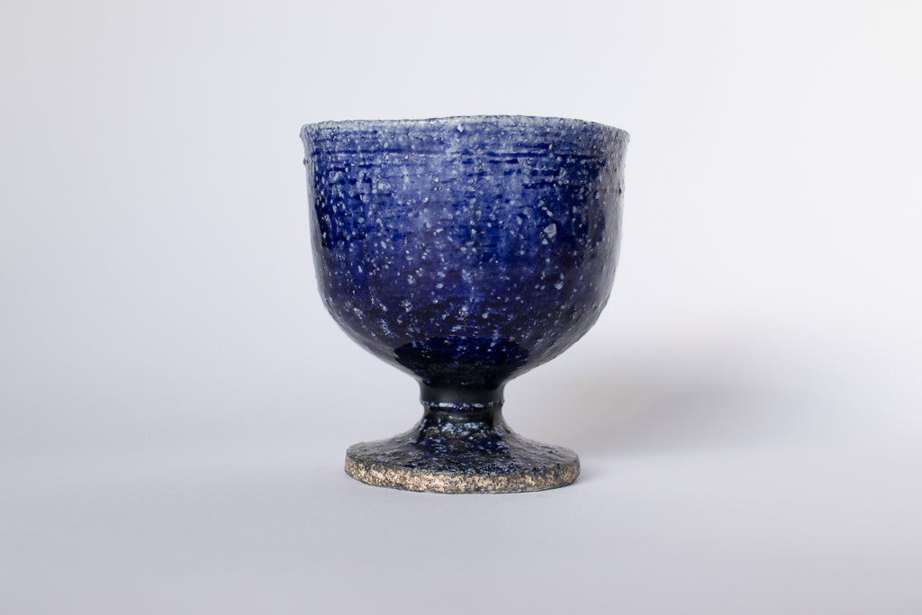 市川恵大 / 瑠璃銀彩ゴブレット