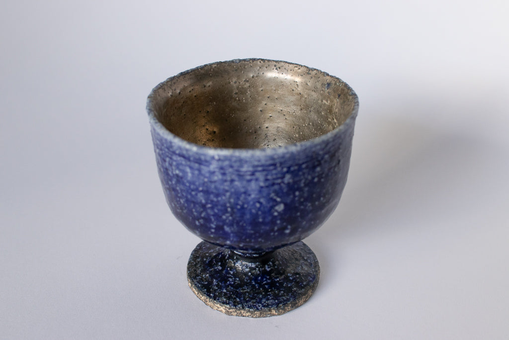 市川恵大 / 瑠璃銀彩ゴブレット