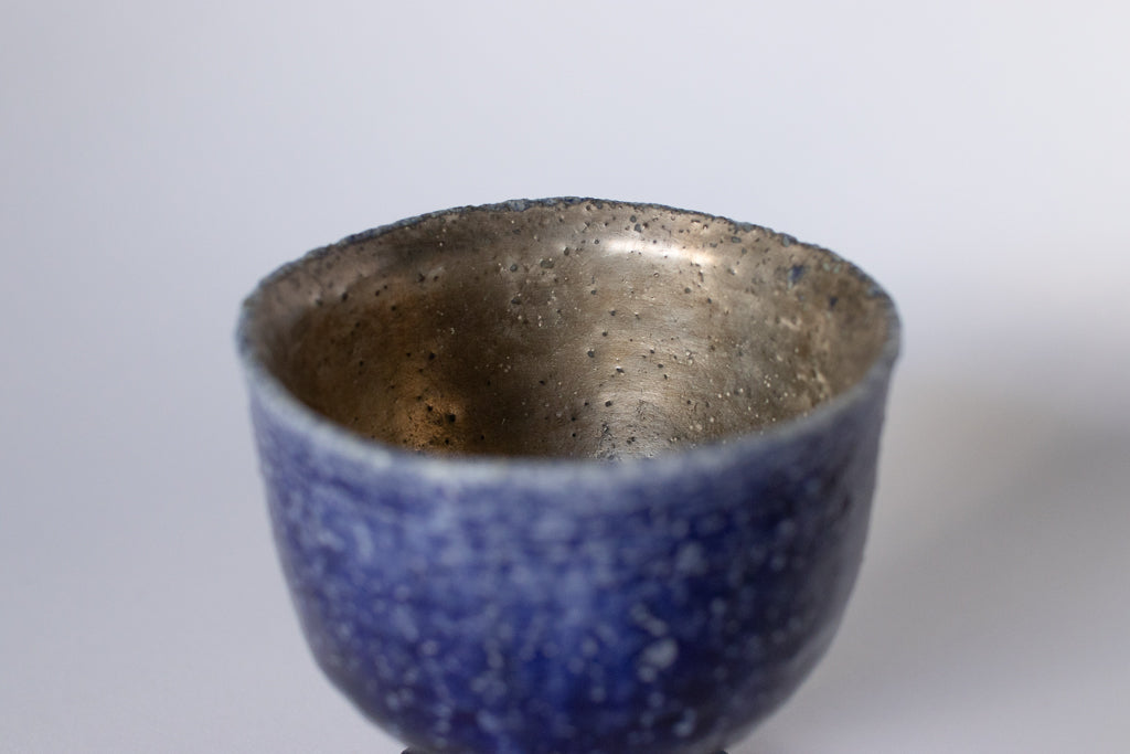 市川恵大 / 瑠璃銀彩ゴブレット