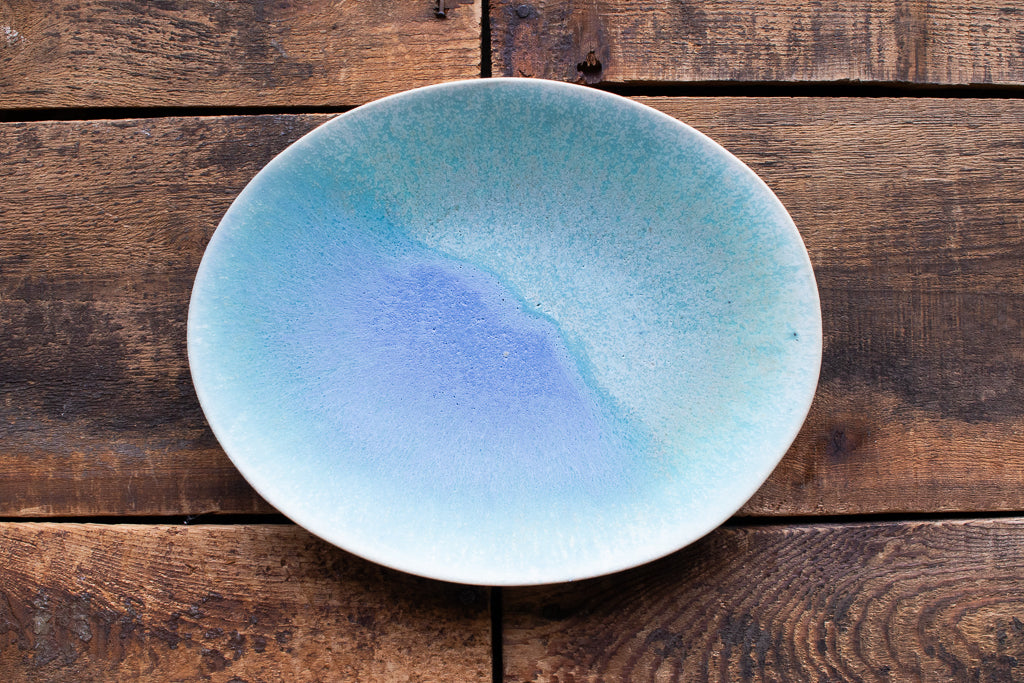 馬場匠 / オーバルプレート 楕円皿 ブルー系 Bamba Takumi 陶芸 うつわ