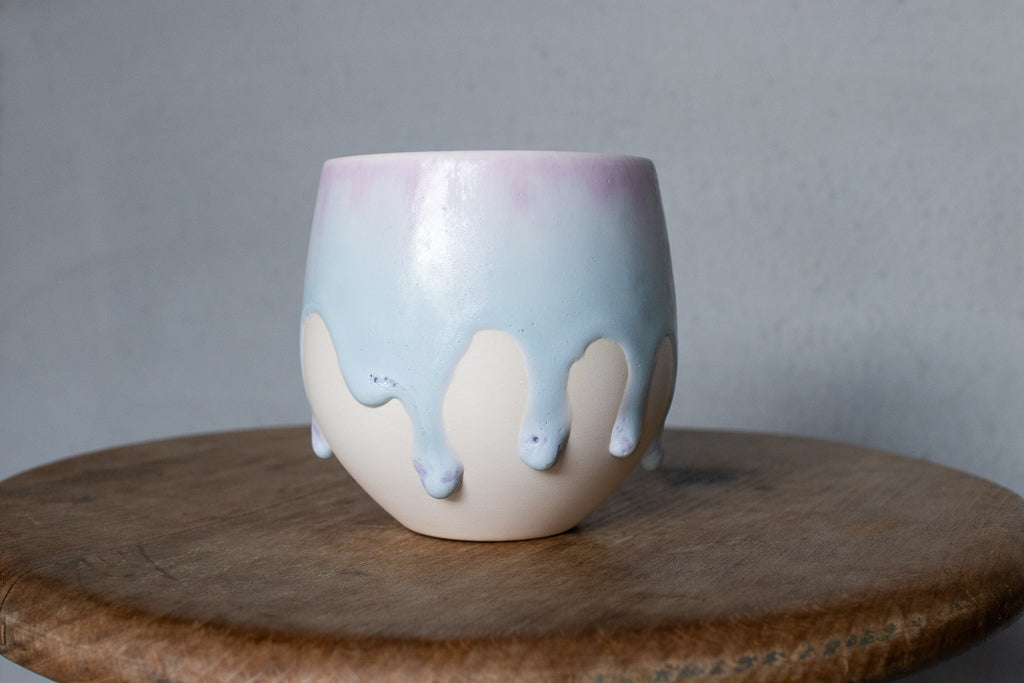 馬場匠 / 卵カップ 青×ピンク ボウル 汲み出し 湯呑み フリーカップ