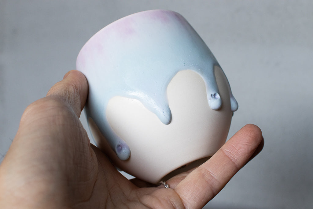 馬場匠 / 卵カップ 青×ピンク ボウル 汲み出し 湯呑み フリーカップ