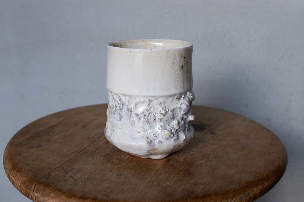 野中麟太郎 / 石のカップ（薪窯焼成）