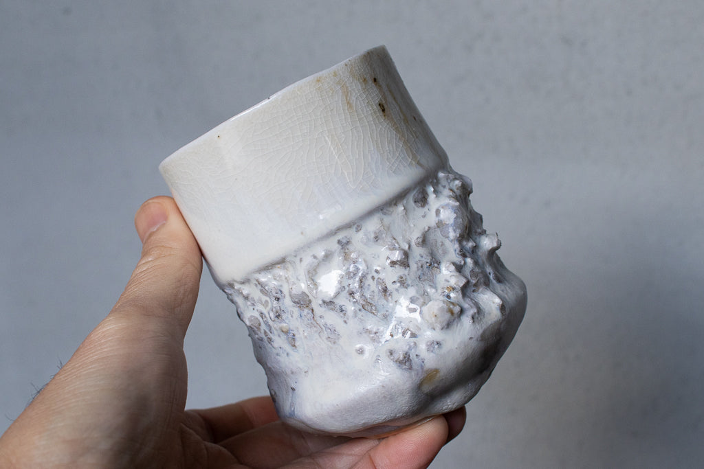 野中麟太郎 / 石のカップ（薪窯焼成）