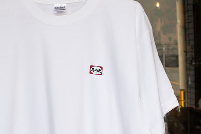 【送料込み】futou original "うつわ"ミニロゴ クルーネック SS Tシャツ ホワイトボディ